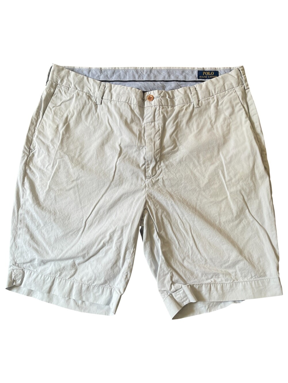 Polo Ralph Lauren Light Tan Chino Straight-leg Shorts Size 38 Mens